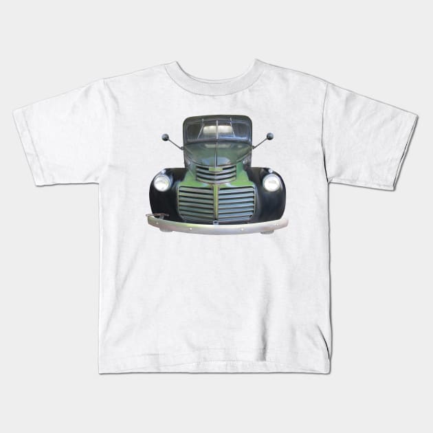 Antique 1947 GMC Truck Kids T-Shirt by Roly Poly Roundabout